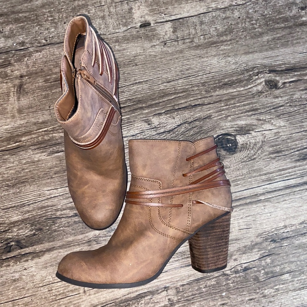 Brown booties